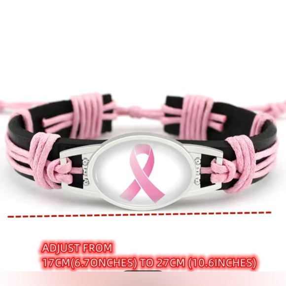 Breast Cancer Awareness “Pink Ribbon” Bracelet - Picture 3 of 6
